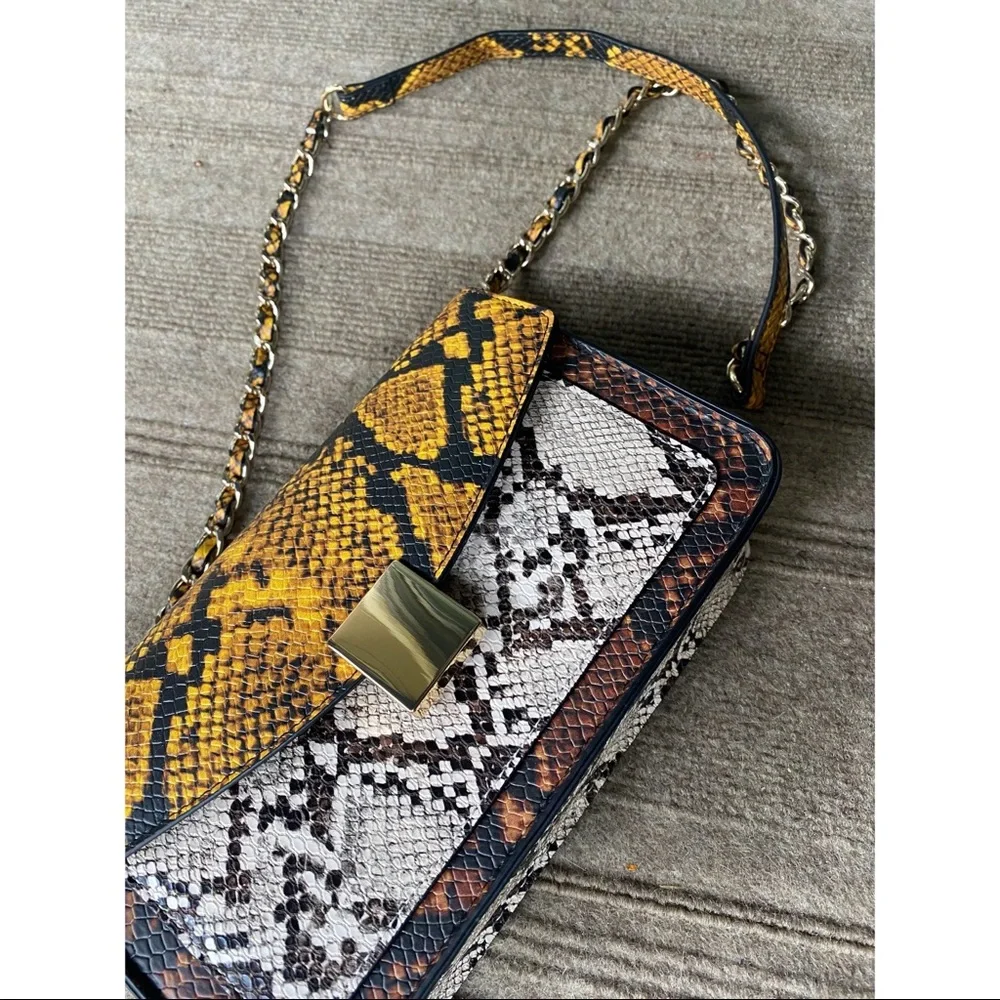 Aldo Anniesa snake print chained bag multicolored - Picture 2 of 4